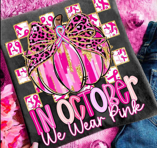 In October we wear pink