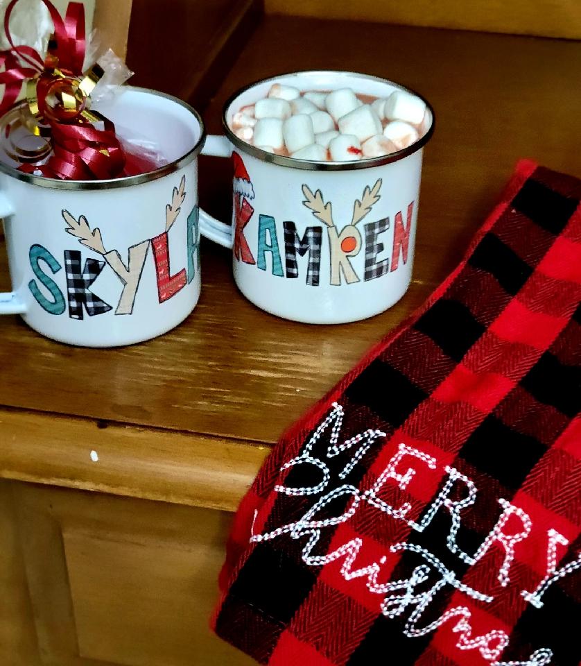 Christmas name mug